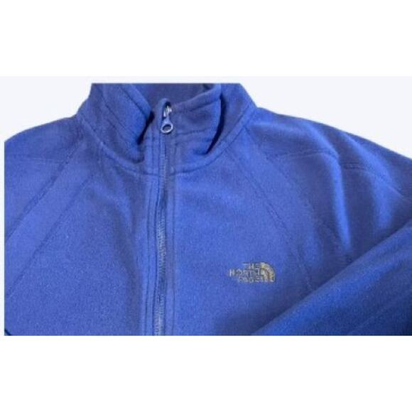 The North Face Blue Fleece Jacket Full Zip Women's Size Small - Picture 3 of 5